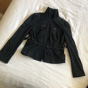 Armani Exchange Black Moto Jacket